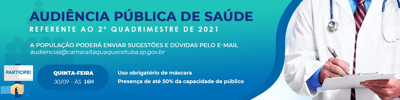 Banner Rotativo - Audiência de Saúde 2021 2